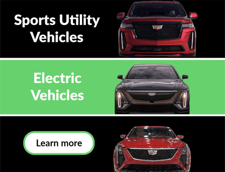 Cadillac sports utility vehicles.