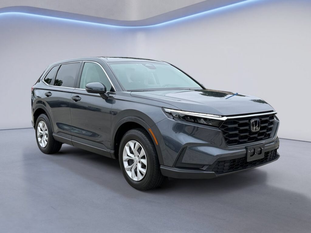 Gray Honda CR-V SUV in studio