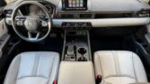 Honda car front interior, dashboard, leather seats