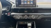 Car interior dashboard with touchscreen and shifter
