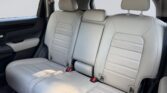 Beige leather rear car seats