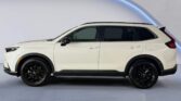White SUV side profile with black wheels