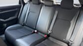 Black car rear bench seat with seatbelts