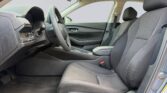 Gray cloth front car interior, driver's seat