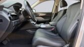 Front leather car seats and center console