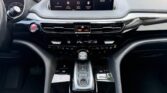 Modern car center console with touchscreen display