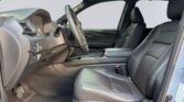 Modern car interior with leather front seats