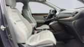 Modern gray car interior with front seats