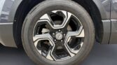 Car alloy wheel and tire close-up