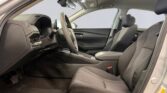 Modern gray car interior with front seats