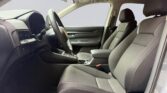 Car front interior with seats and steering