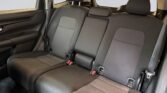 Rear black cloth car seats with headrests