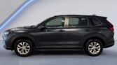 Dark gray SUV side profile on studio backdrop