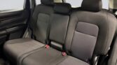 Rear car bench seat with three headrests