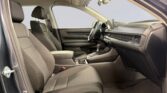 Modern car front interior with cloth seats