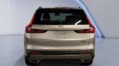 Rear view of silver Honda SUV