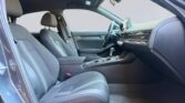 Front interior of modern sedan with leather seats