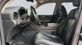 Front cabin of SUV with black leather seats