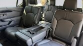SUV interior with leather captain's seats