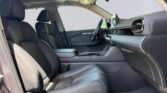 Modern car front interior with leather seats