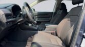 Car front interior with cloth seats