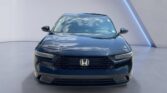 Front view of dark blue Honda sedan