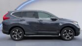 Gray crossover SUV side profile on neutral background
